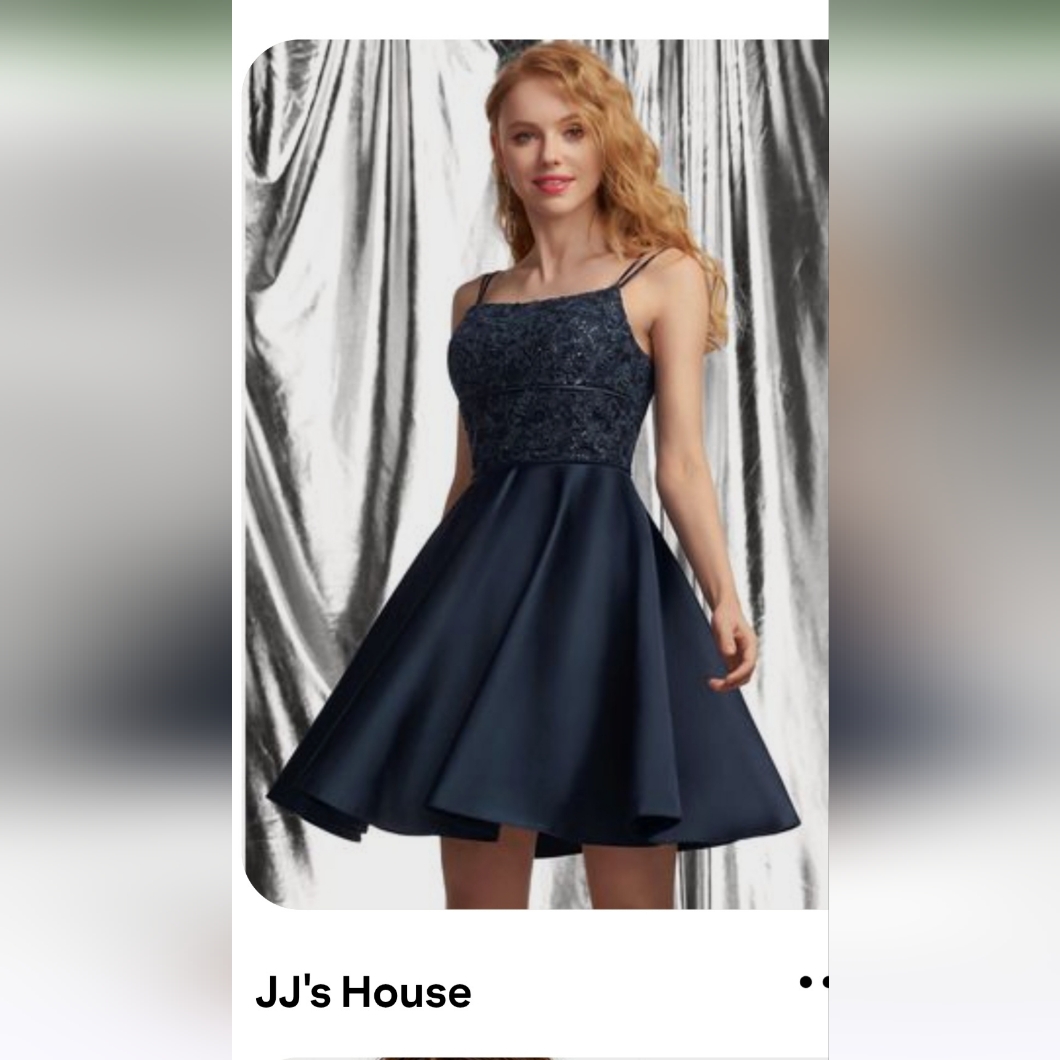 Jjs House A-Line Satin & Sequined Bodice Formal Dress Style#236555